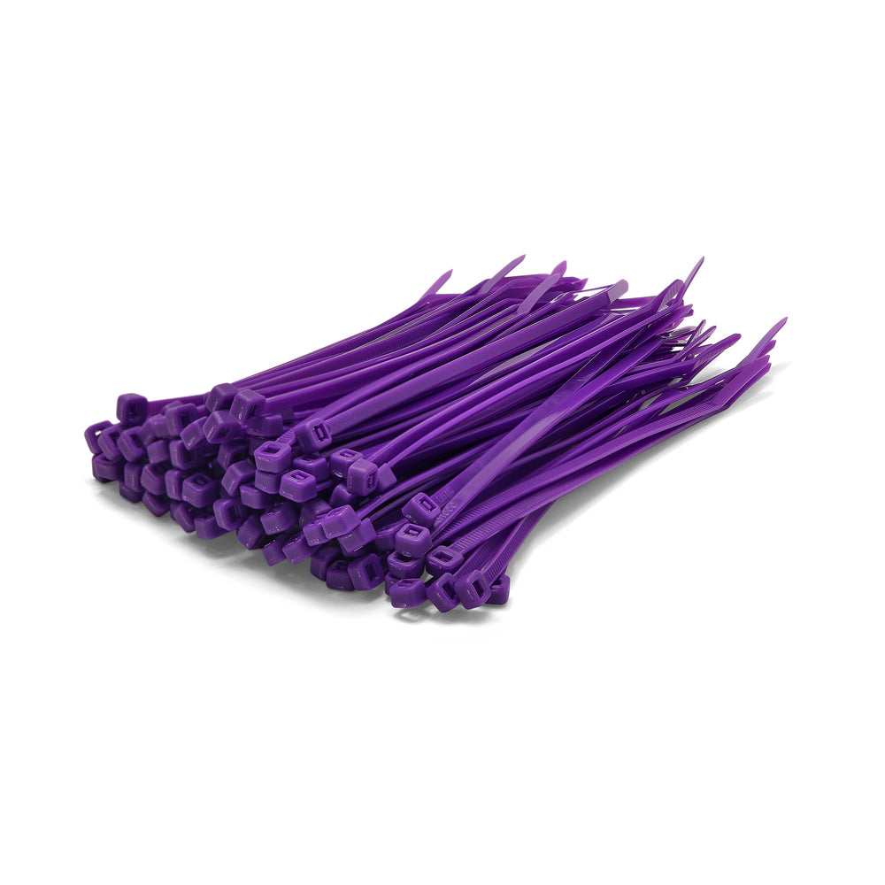 Purple Cable Ties - Pack of 100