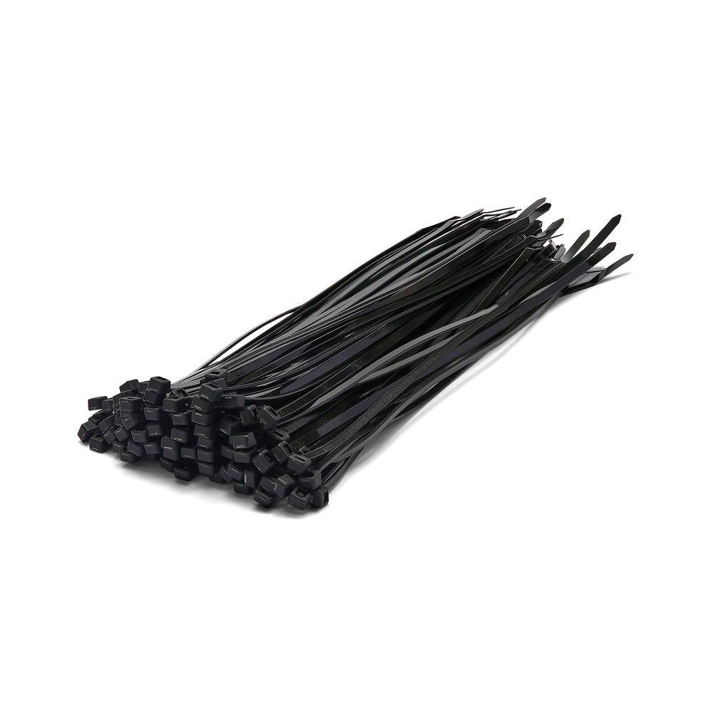 Black Polypropylene Cable Ties - Pack of 100