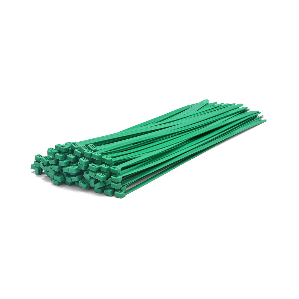 Green Cable Ties - Pack of 100