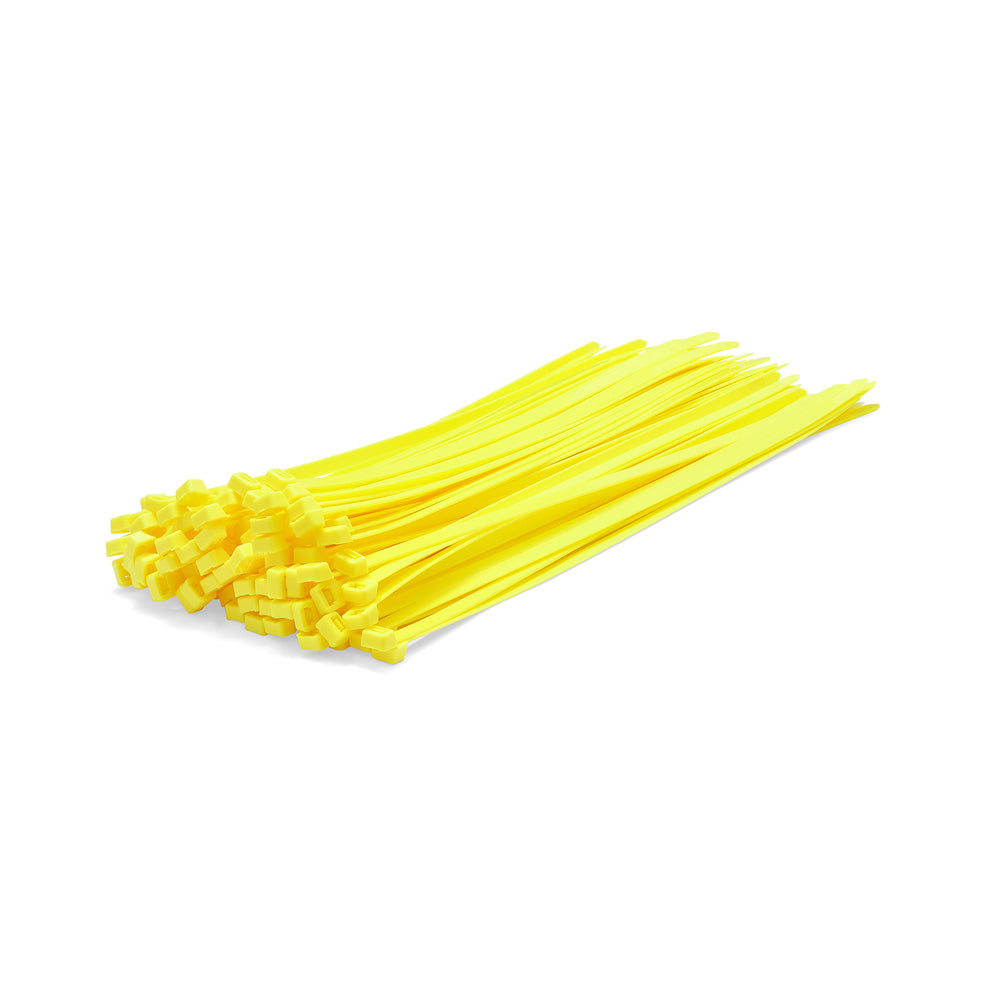Fluorescent Yellow Cable Ties - Pack of 100