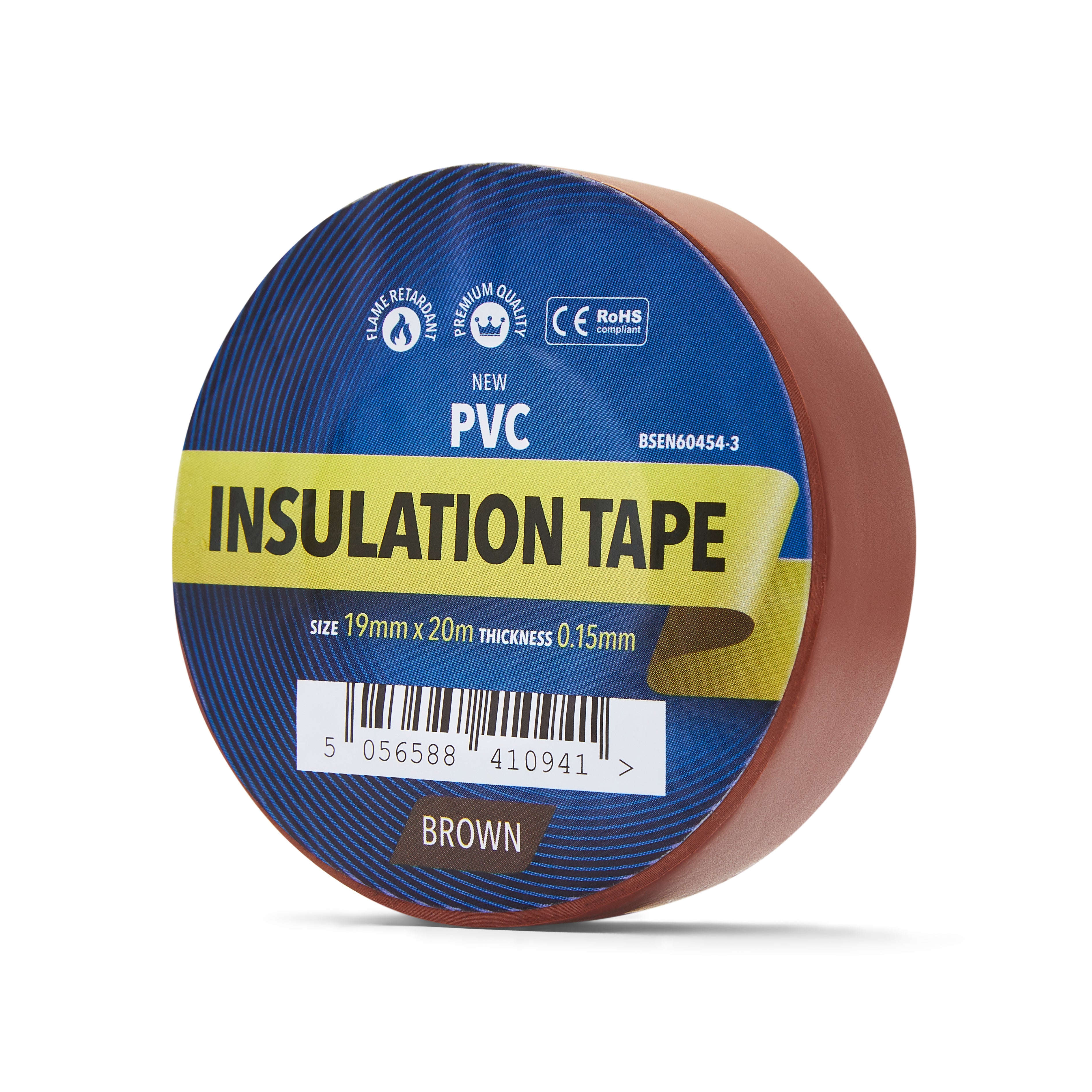 Brown Electrical Tape 19mm - PVC Insulation Tape