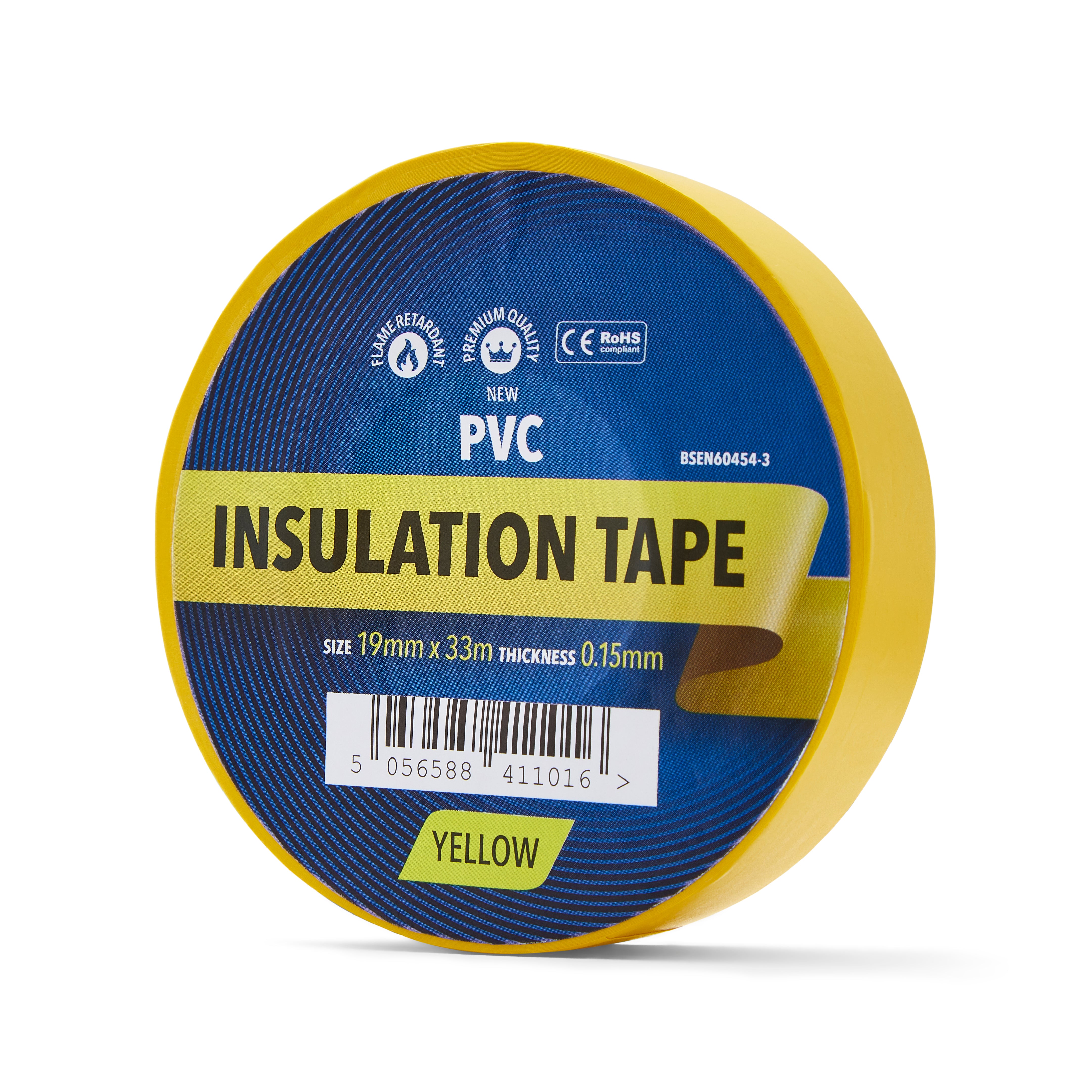 Yellow Electrical Tape 19mm - PVC Insulation Tape