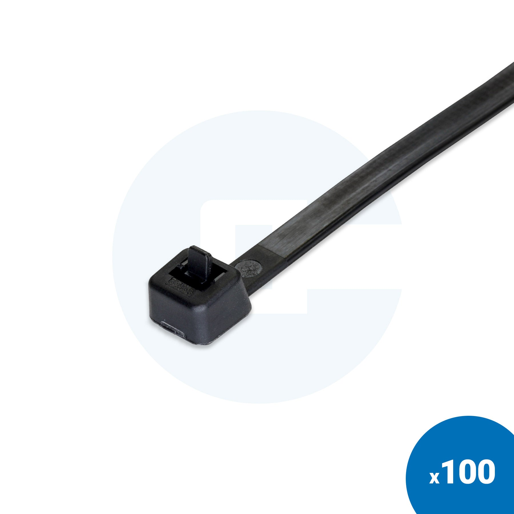 Black Reusable Cable Ties - Pack of 100