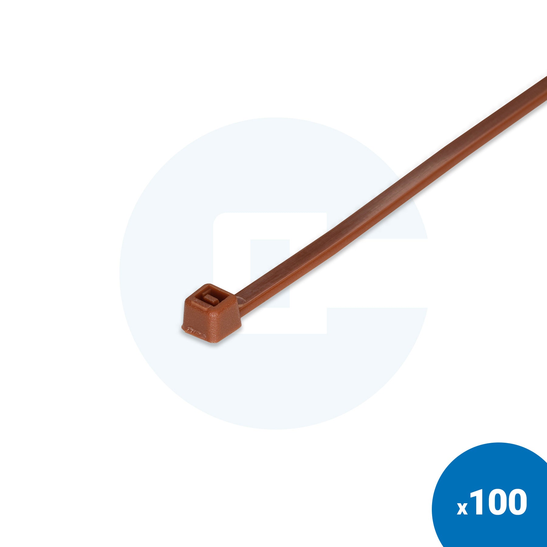 Brown Cable Ties - Pack of 100