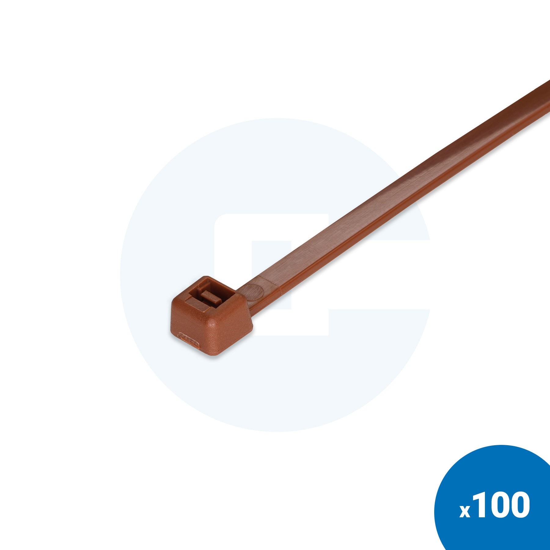 Brown Cable Ties - Pack of 100