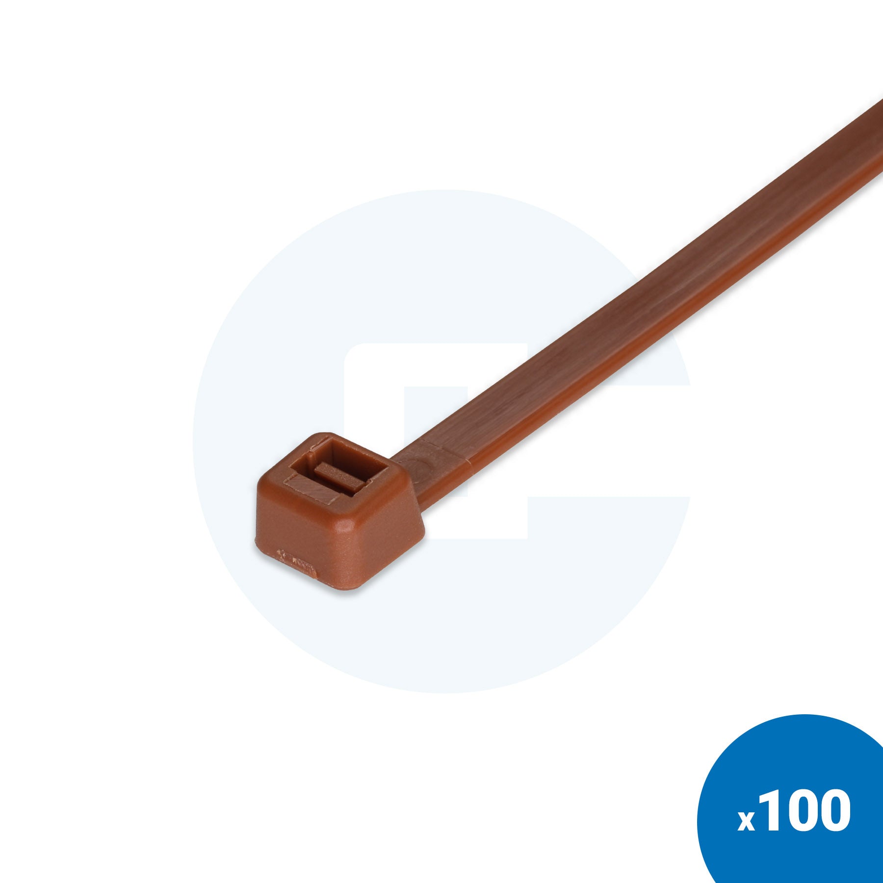 Brown Cable Ties - Pack of 100
