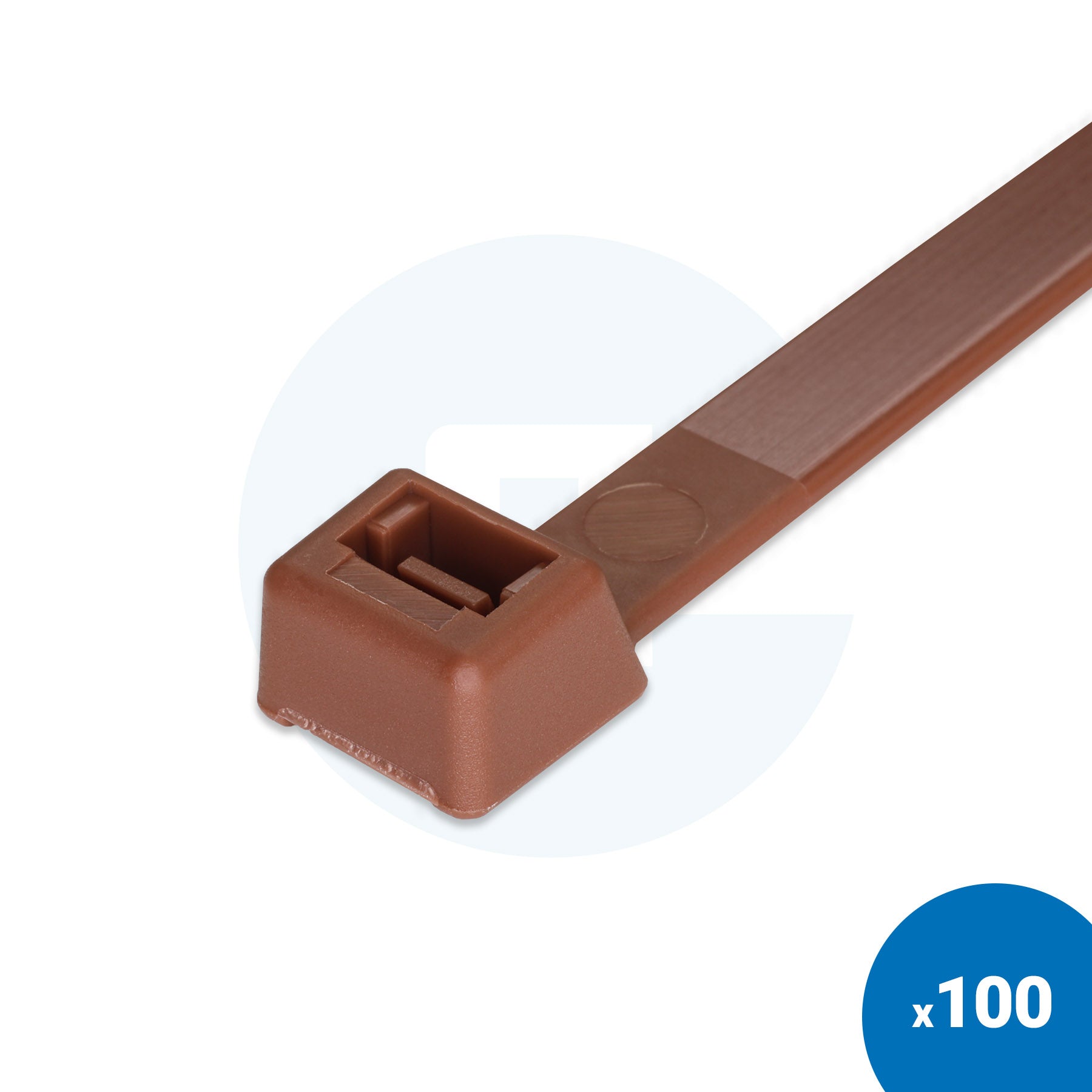 Brown Cable Ties - Pack of 100