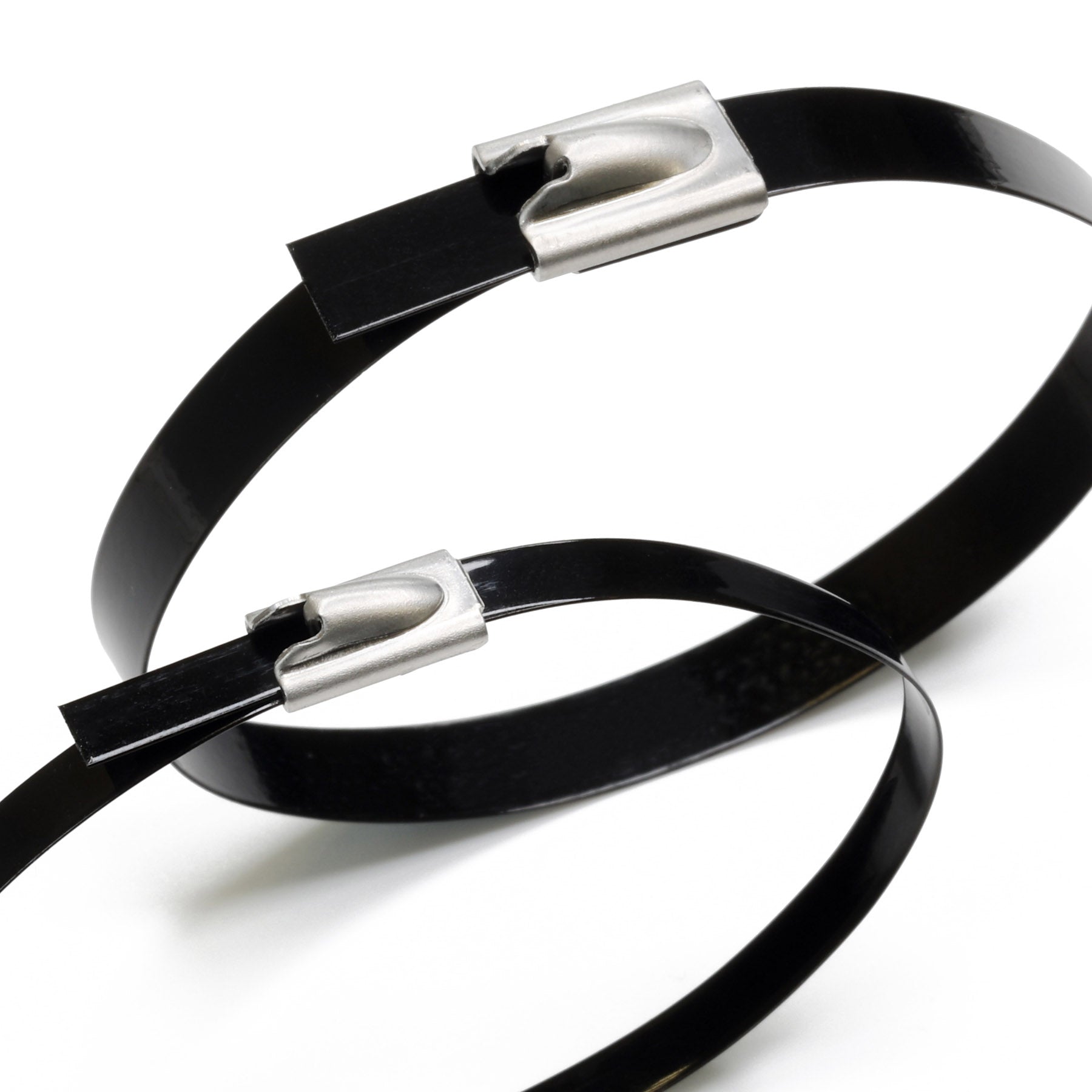 Coated Stainless Steel Cable Ties - Pack of 100