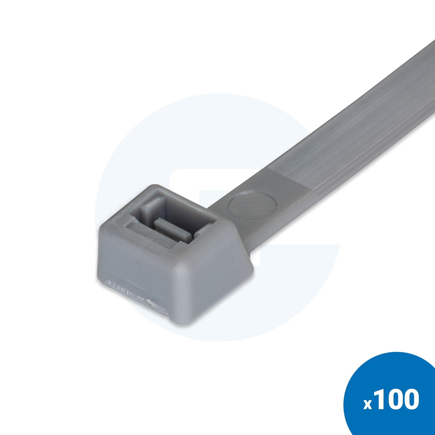 Grey Cable Ties - Pack of 100