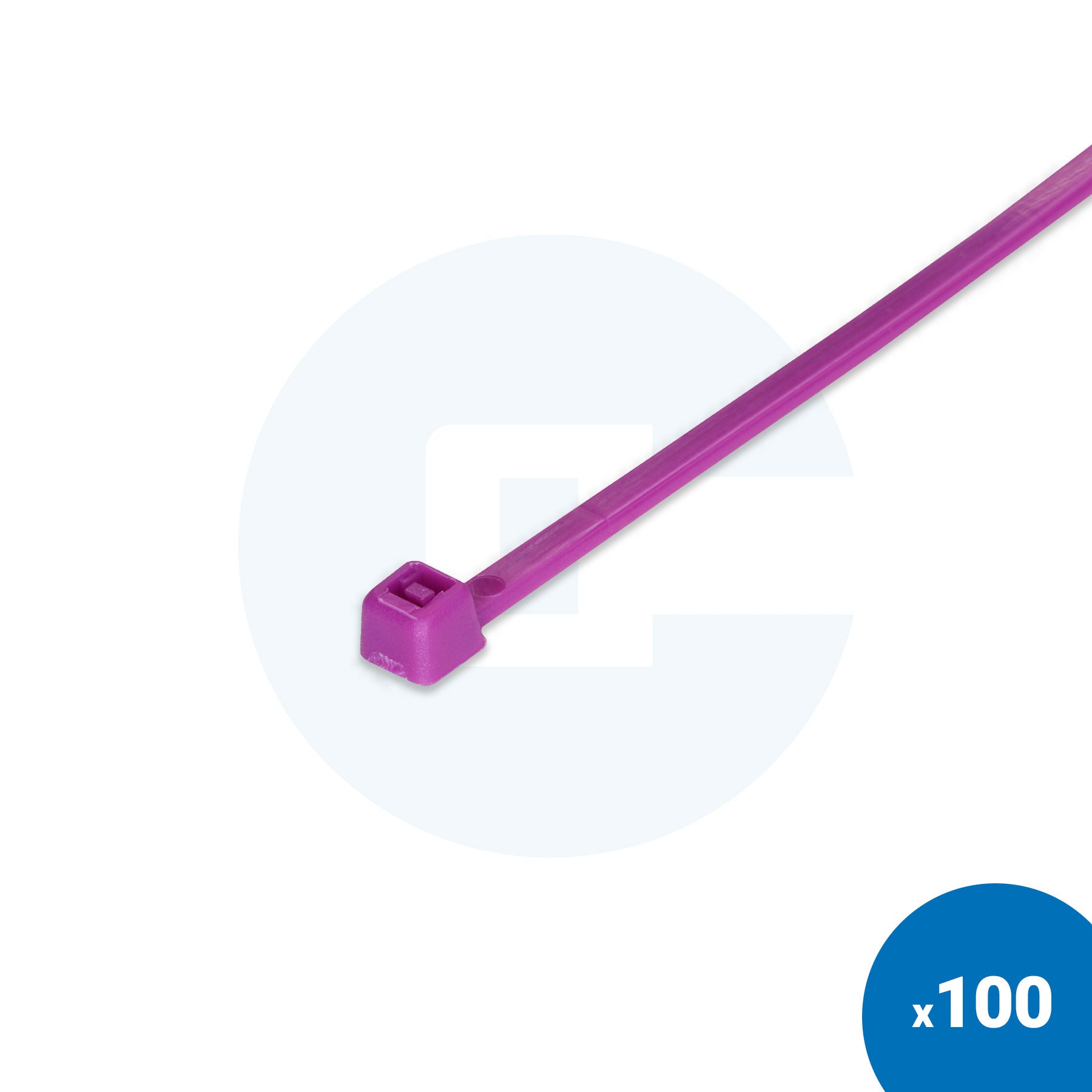 Purple Cable Ties - Pack of 100