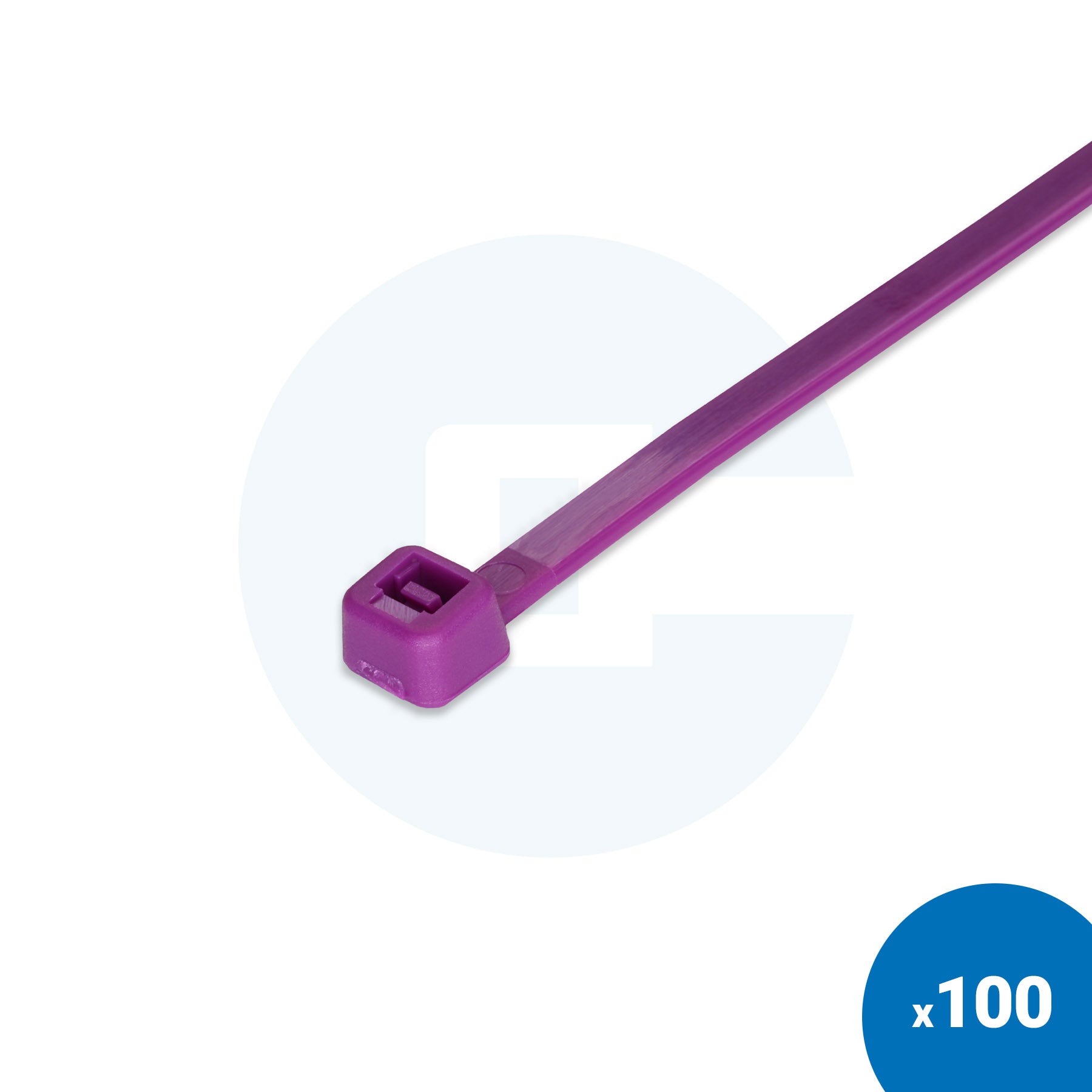 Purple Cable Ties - Pack of 100