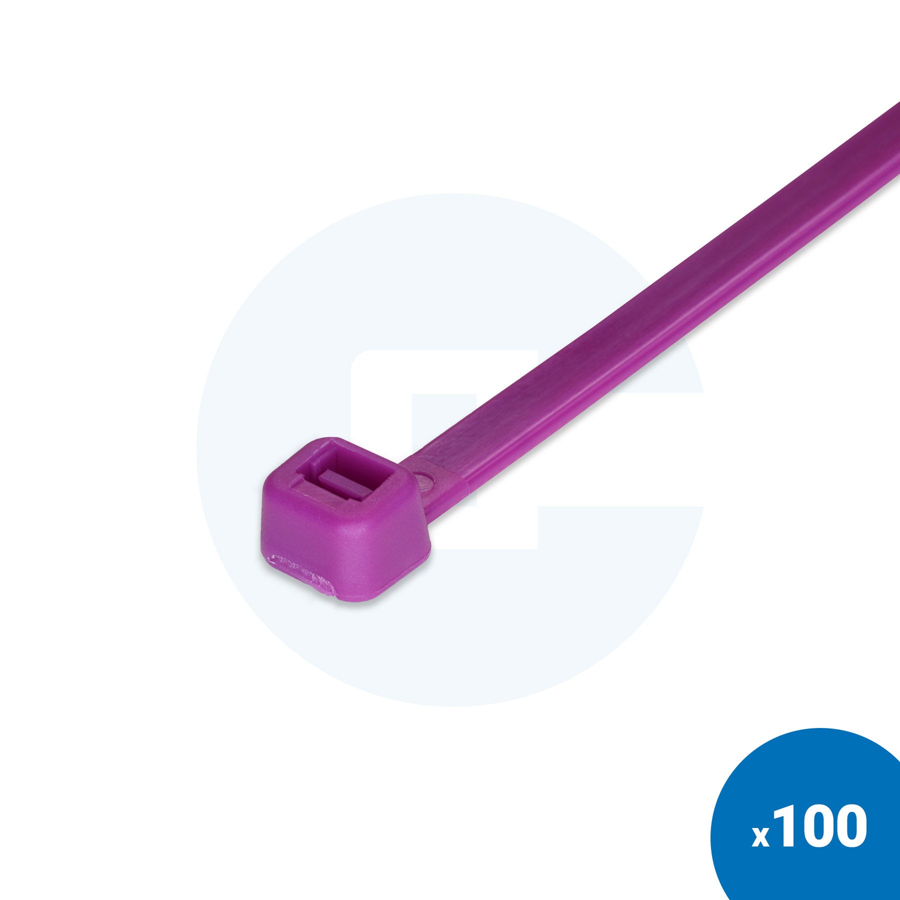 Purple Cable Ties - Pack of 100