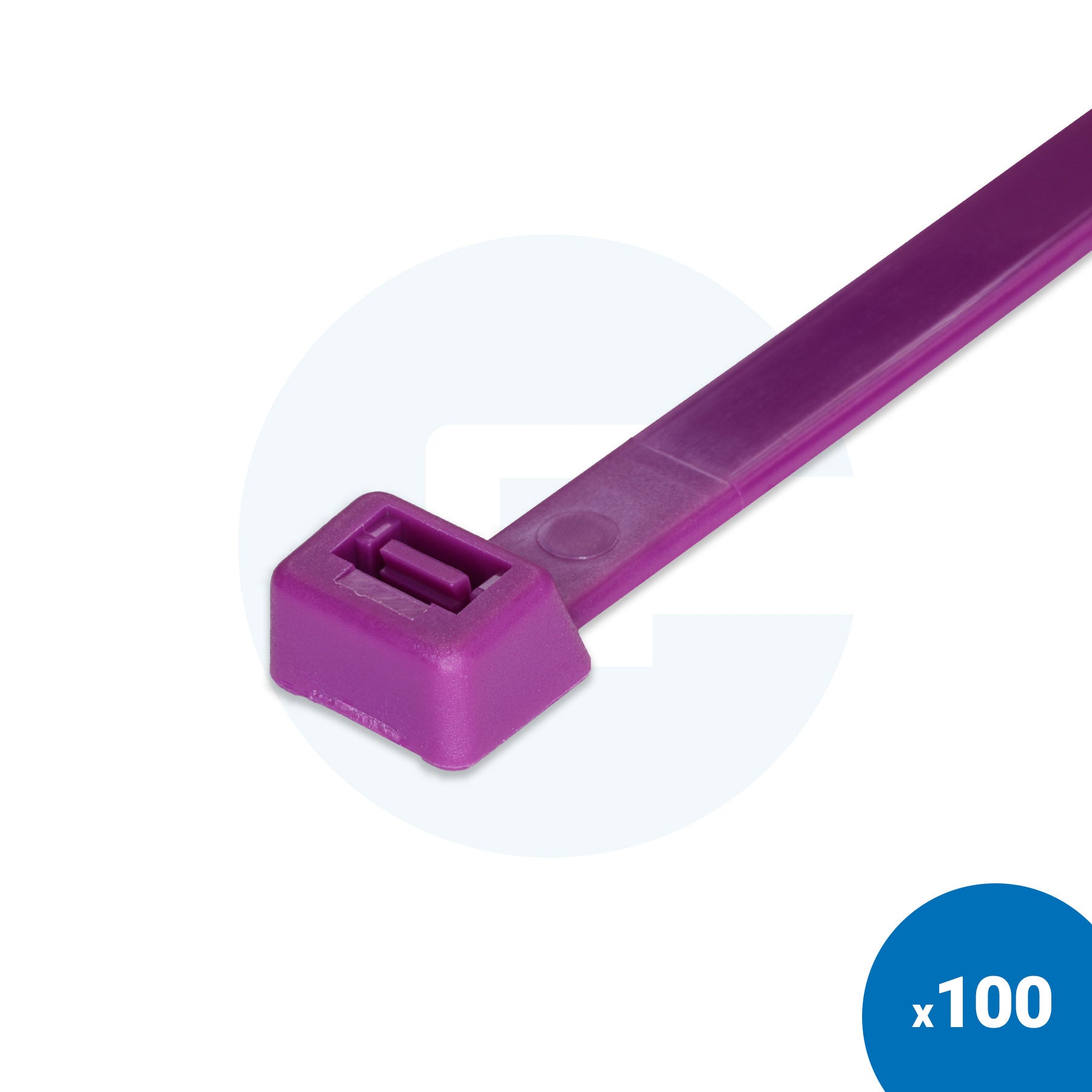Purple Cable Ties - Pack of 100