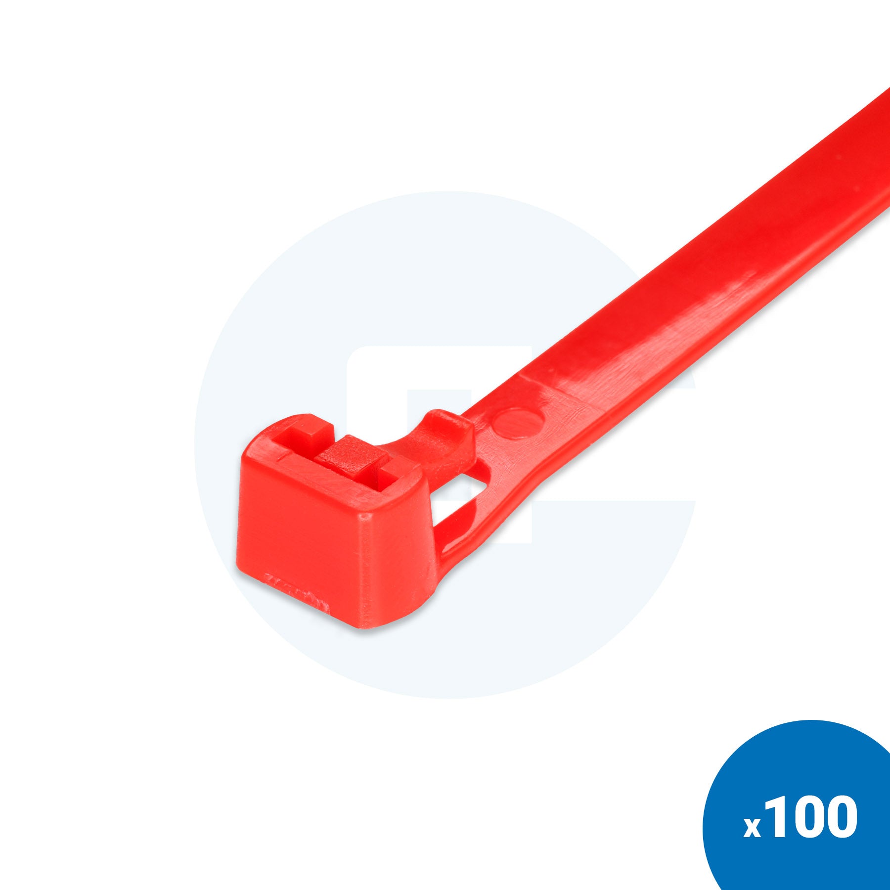 Coloured Reusable Cable Ties - Pack of 100