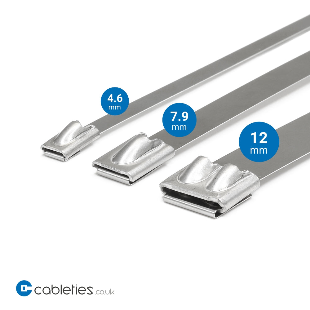 Stainless Steel Cable Ties - Pack of 100