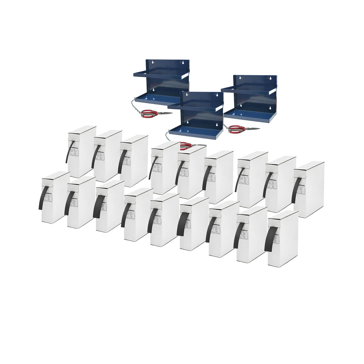 Ultimate Black Heat Shrink Workshop Bundle - 18 Reels & 3 Dispensers