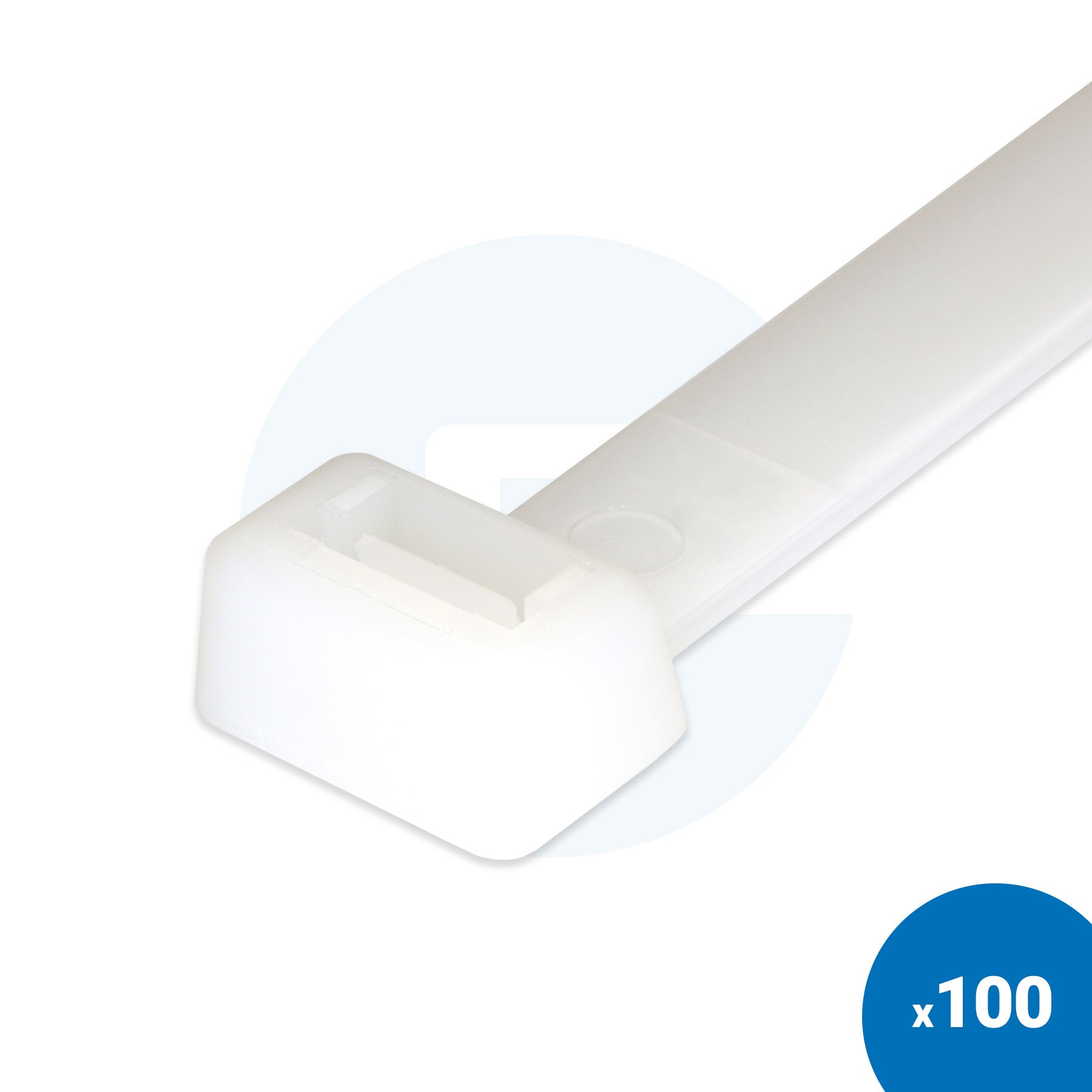 Natural White Cable Ties - Pack of 100