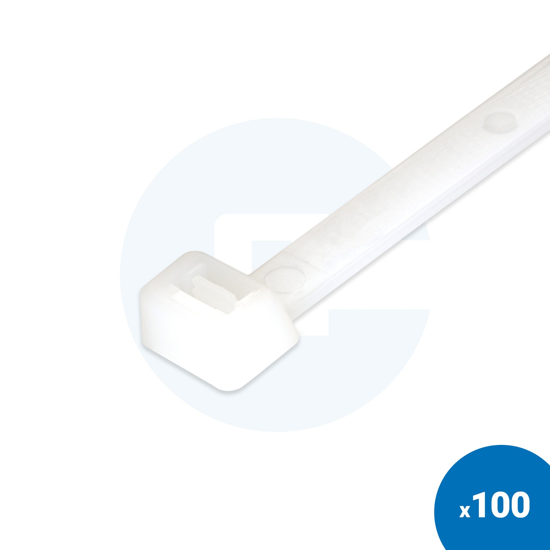 Natural White Cable Ties - Pack of 100