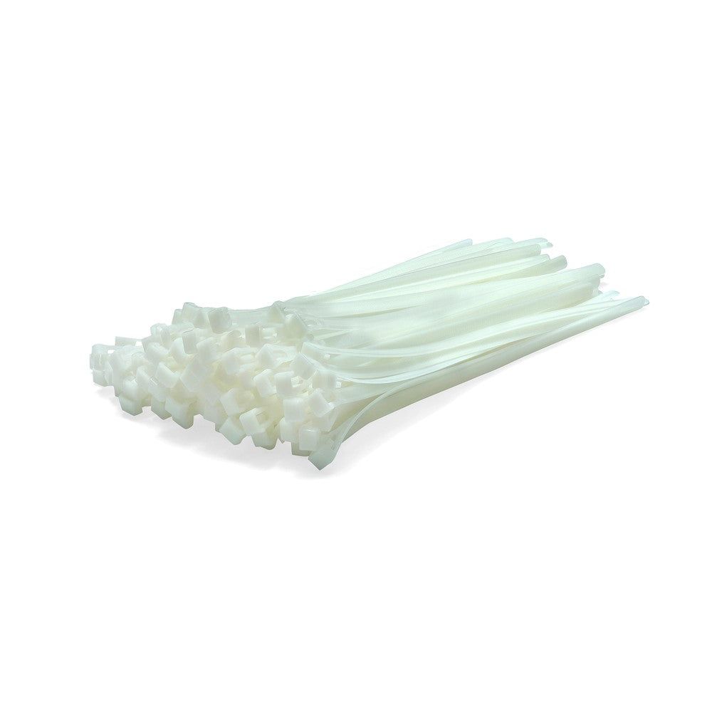 Natural White Reusable Cable Ties - Pack of 100