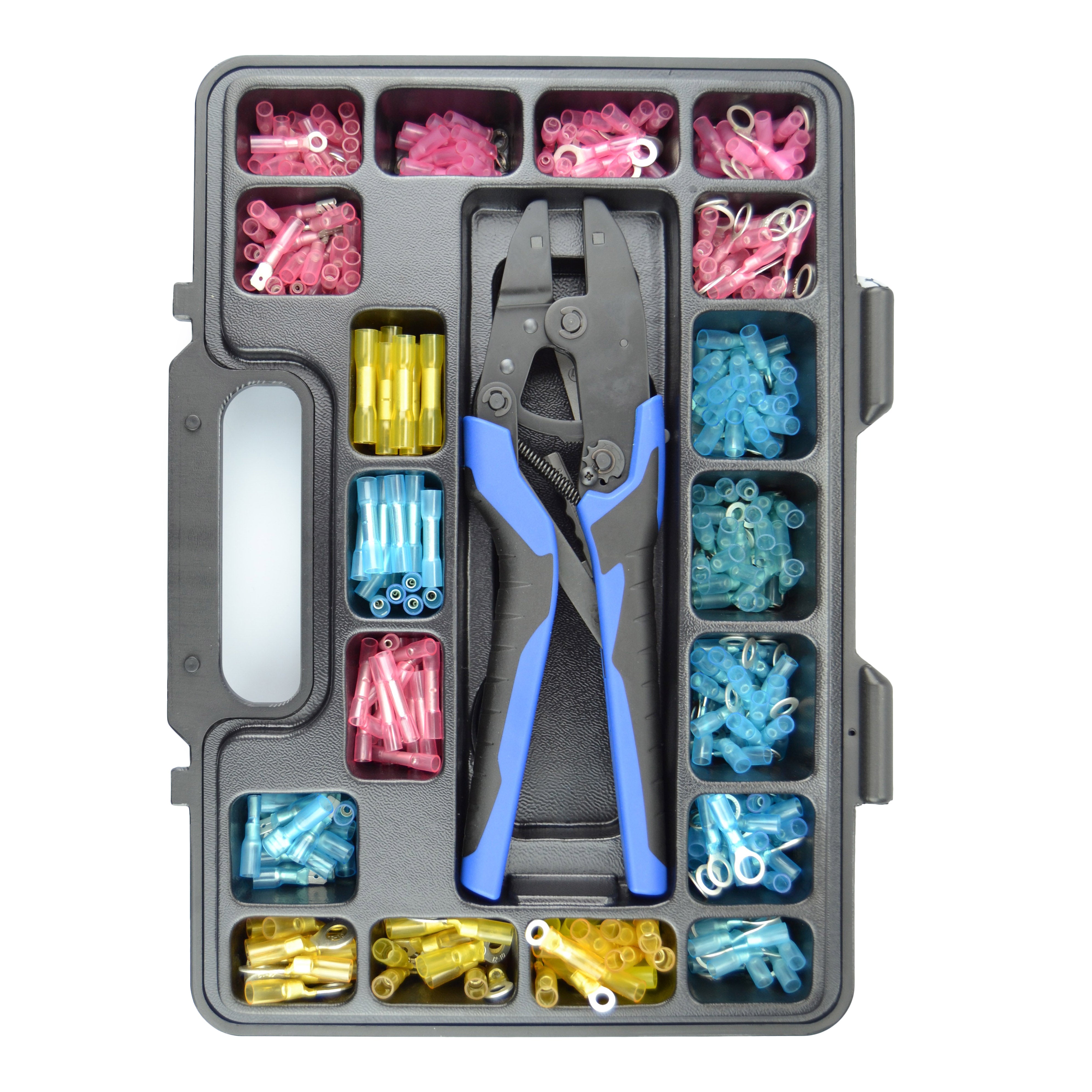 CMX Professional Series Heatshrink Terminal Assortment Kit Including CMX Series Ratchet Hand Tool