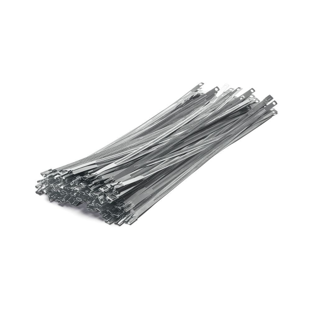 300 x 7.0mm Stainless Steel Ladder Cable Ties - Pack of 100