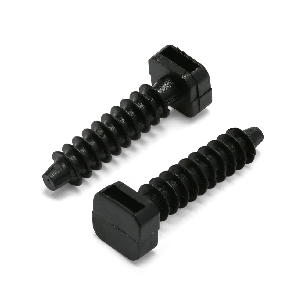 Black Cable Tie Masonry Mounts - 7mm - Pack of 100