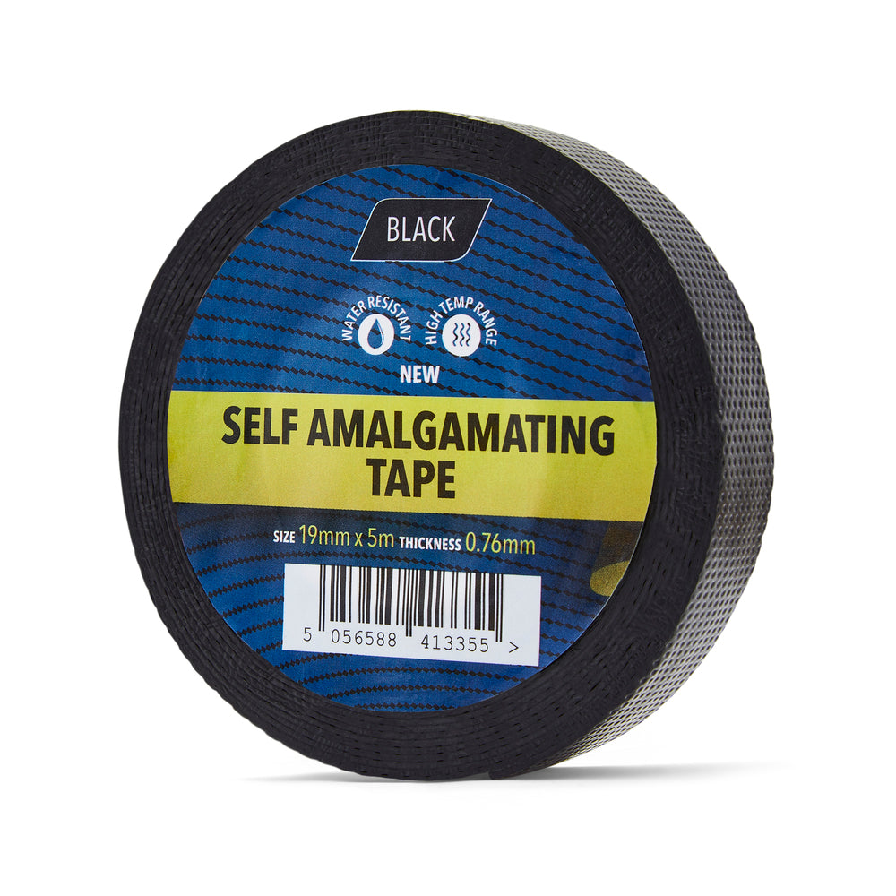 19mm x 5m Black Self Amalgamating Tape (25KV) - 1 Roll