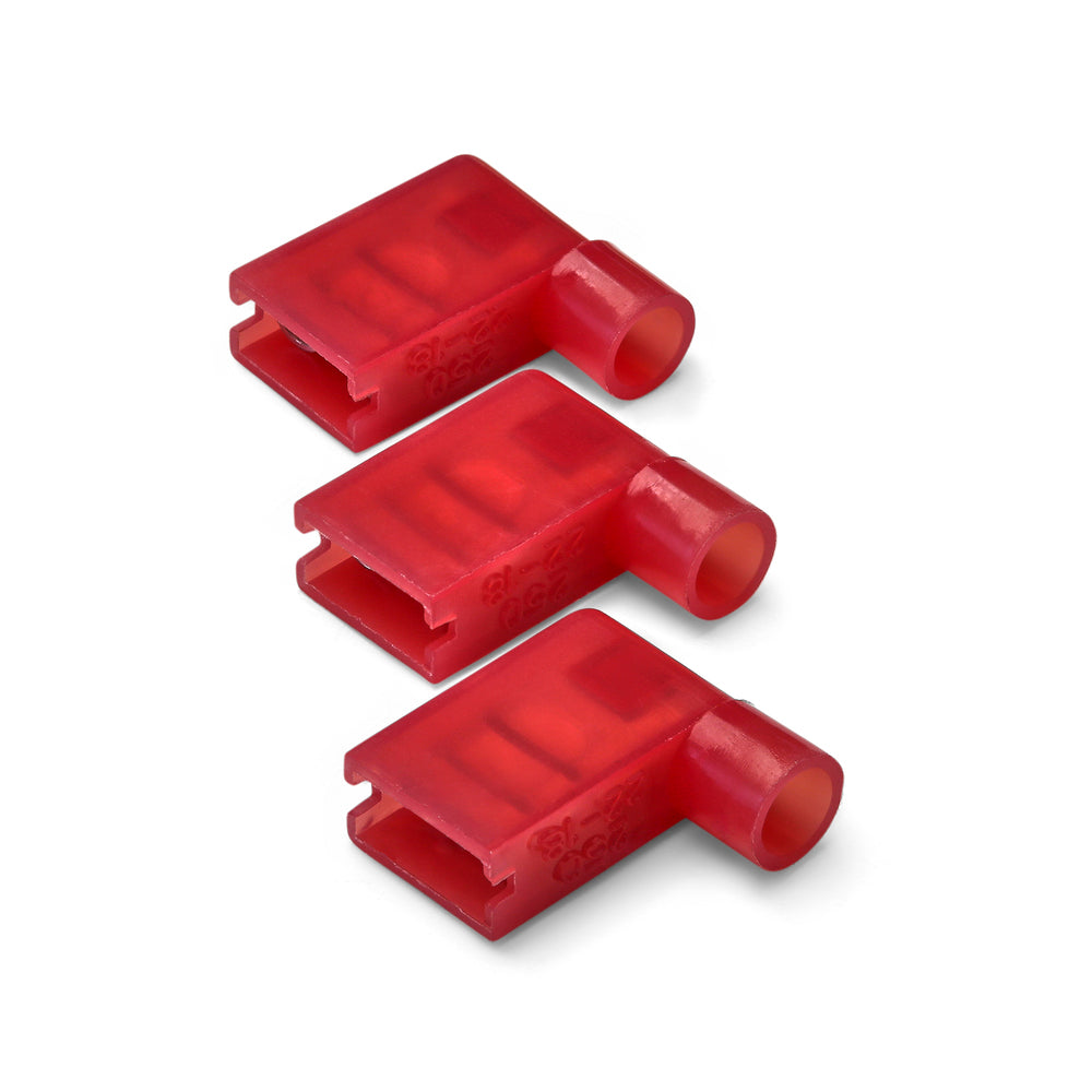 6.3 x 0.8mm Red Flag Terminal - Pack of 100
