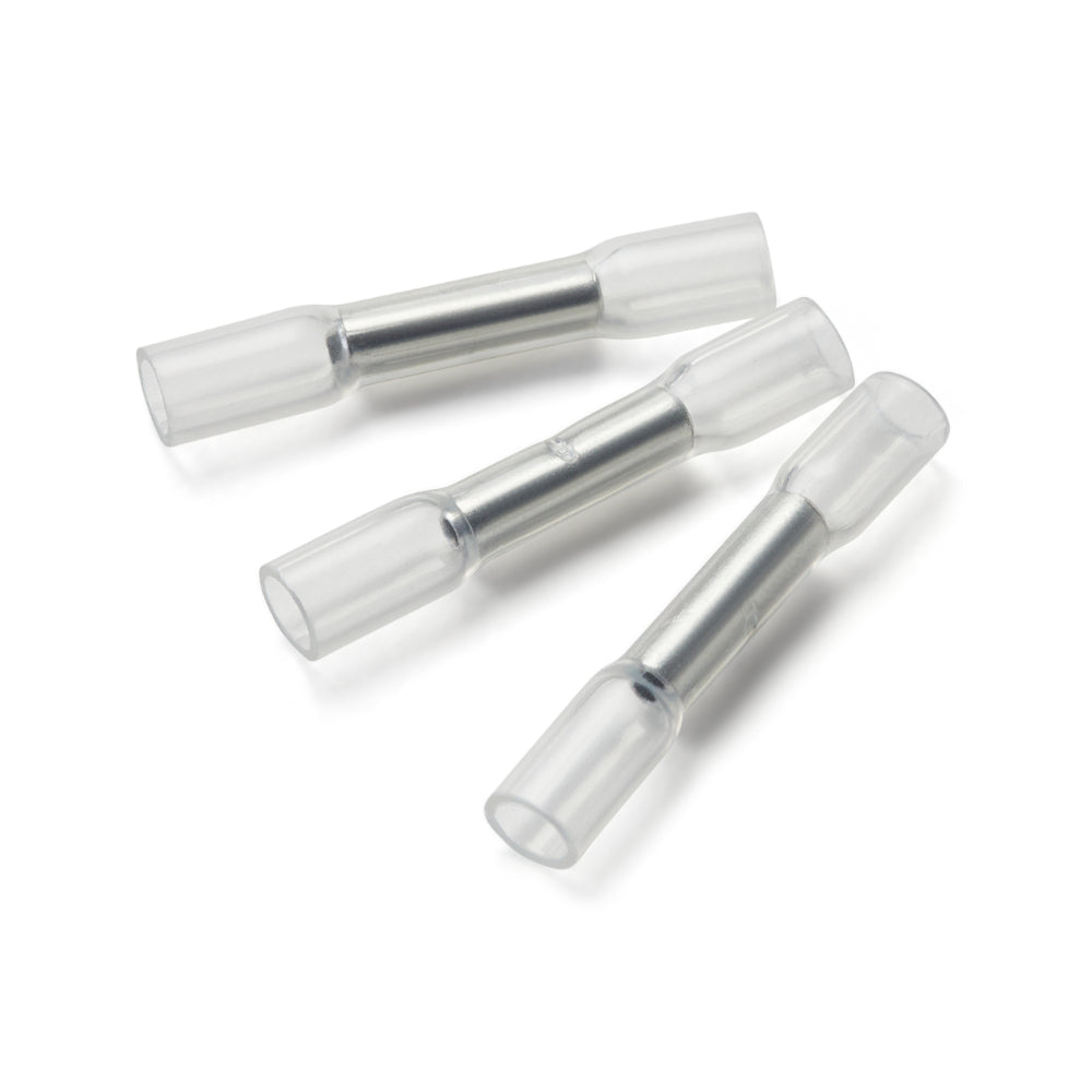 Clear Heatshrink Butt Connectors - Pack of 100