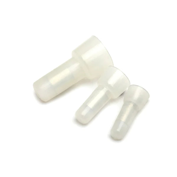 Closed End Connectors - Clear - Pack of 100
