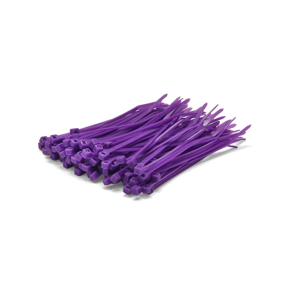 Purple Cable Ties - Pack of 100
