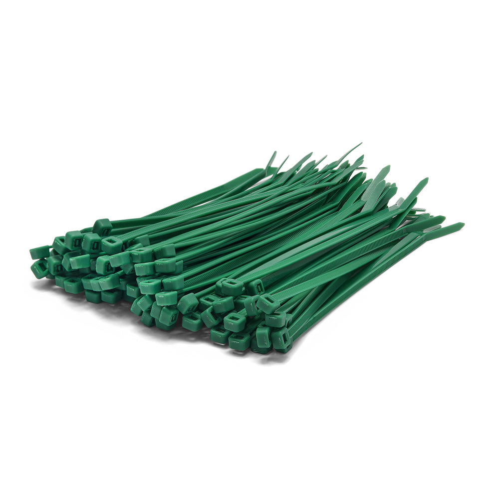 Green Cable Ties - Pack of 100