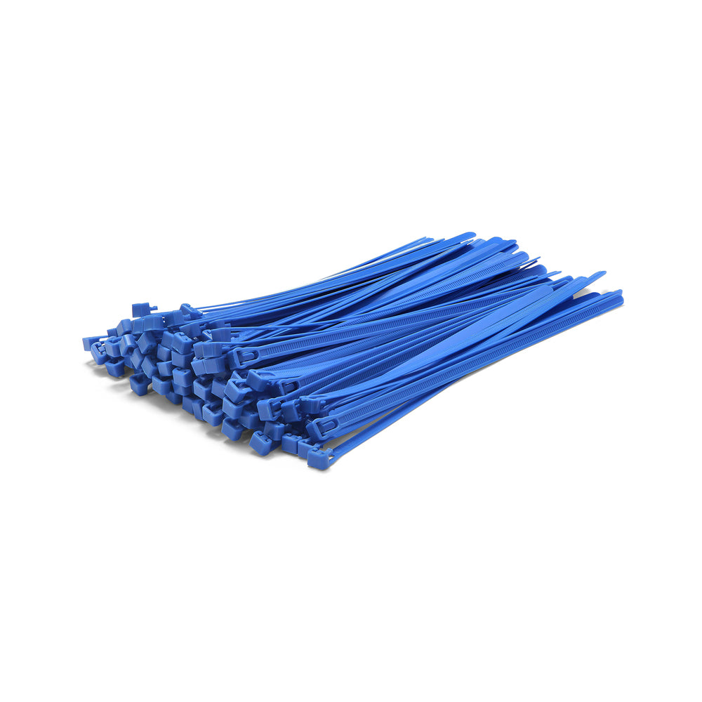 Coloured Reusable Cable Ties - Pack of 100