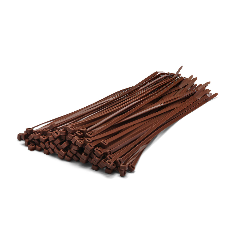 Brown Cable Ties - Pack of 100