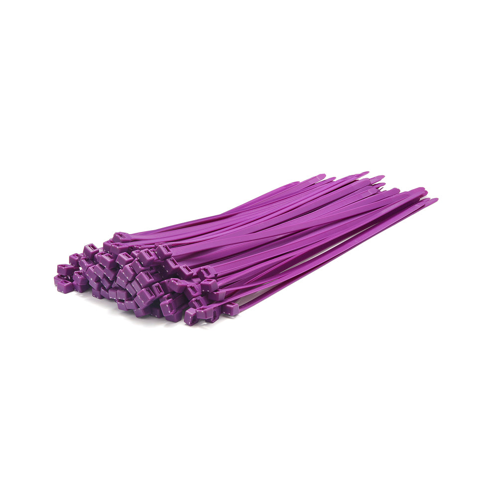 Purple Cable Ties - Pack of 100