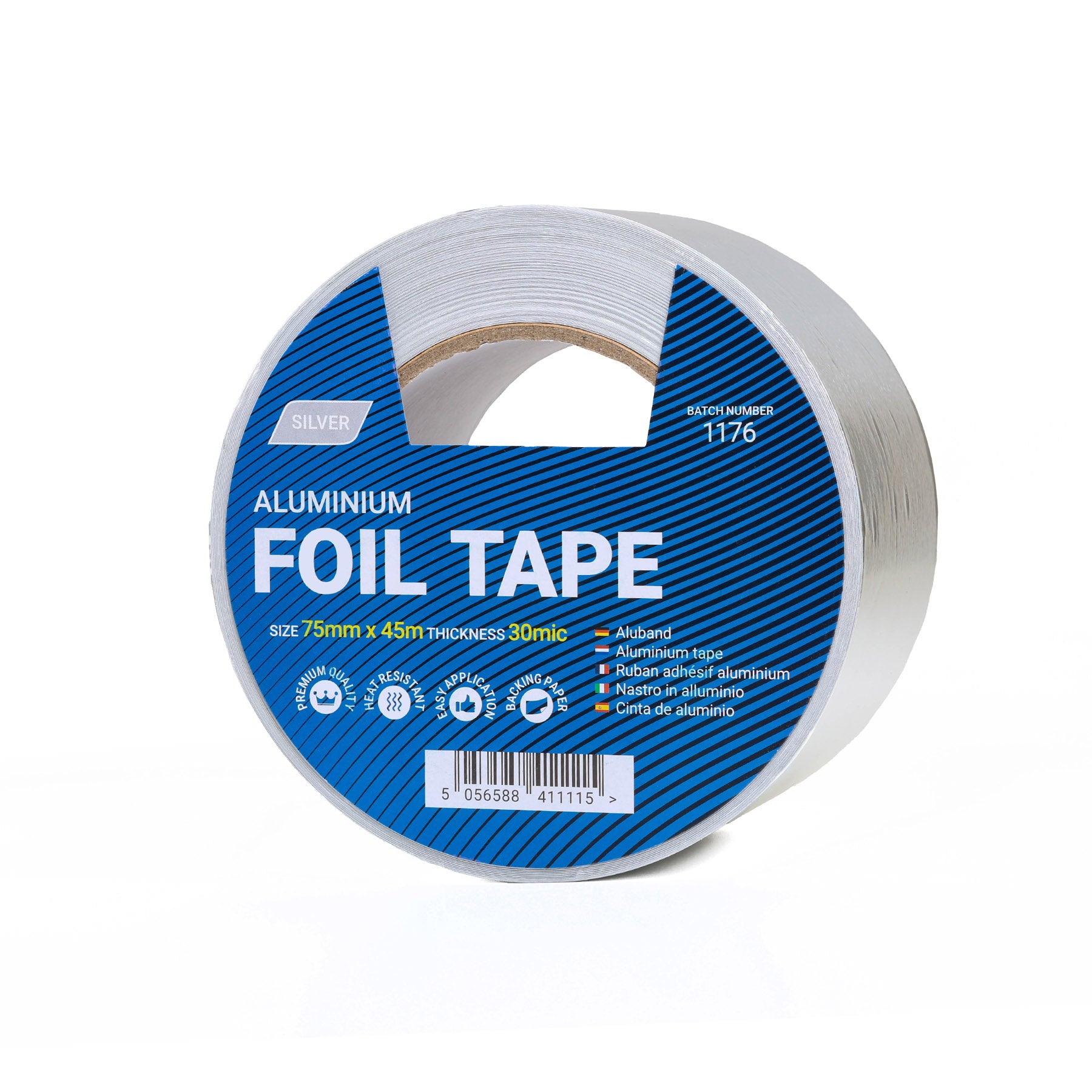 Aluminium Foil Tape - 75 mm x 45 m Roll