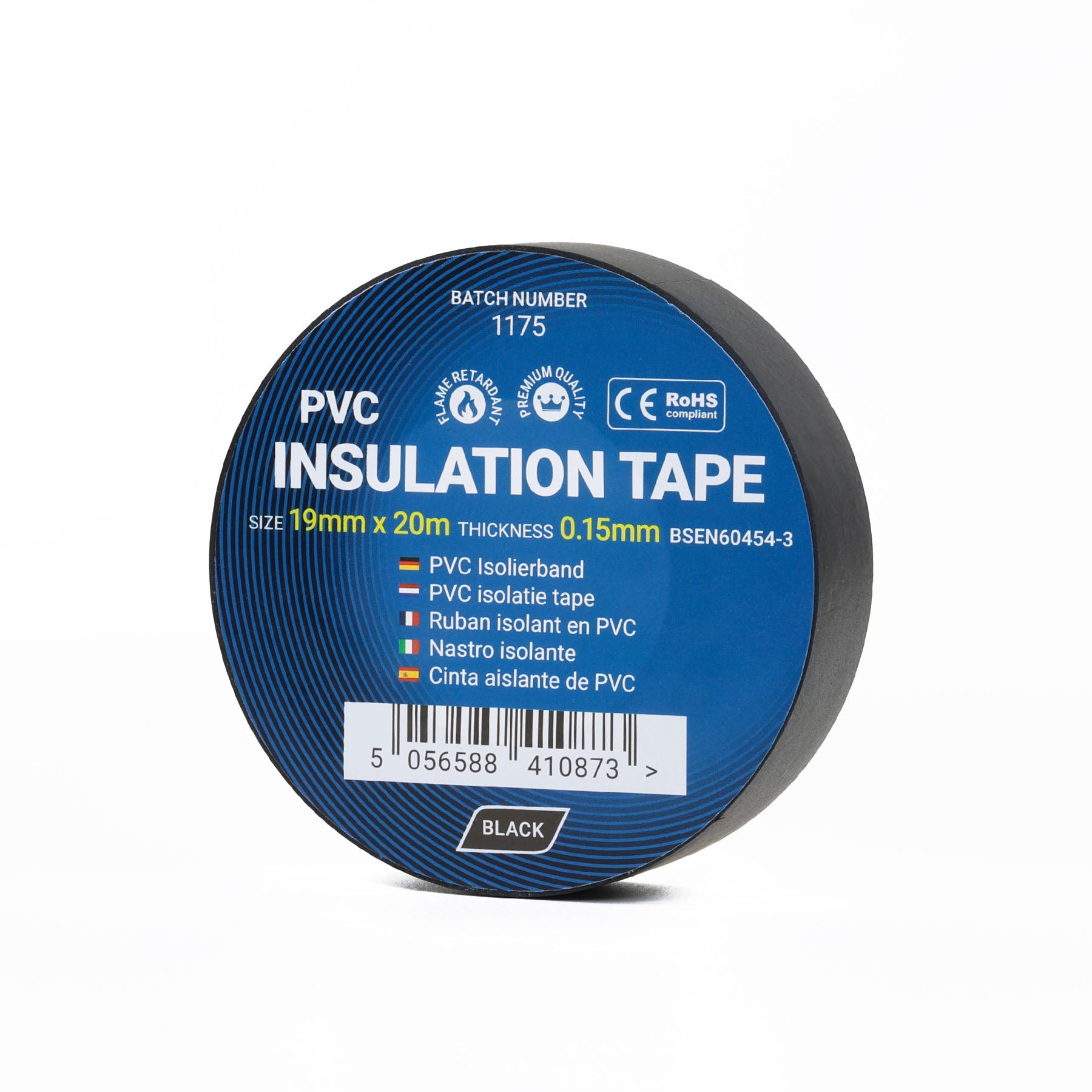 Black Electrical Tape 19mm - PVC Insulation Tape