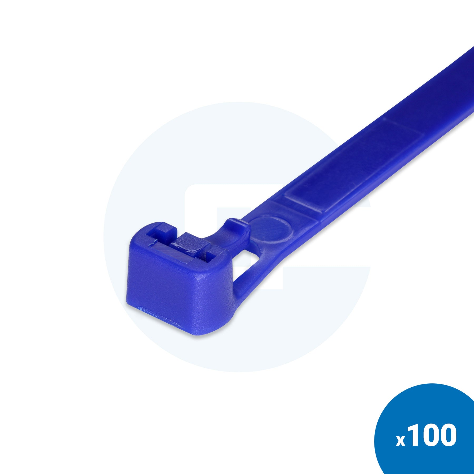 Coloured Reusable Cable Ties - Pack of 100