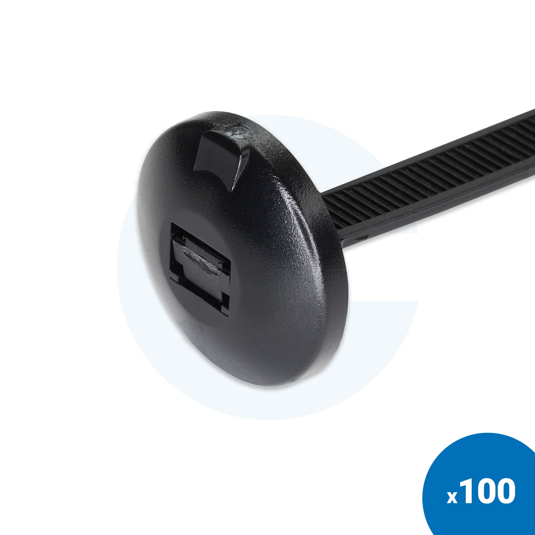 Black Chassis Cable Ties - Pack of 100