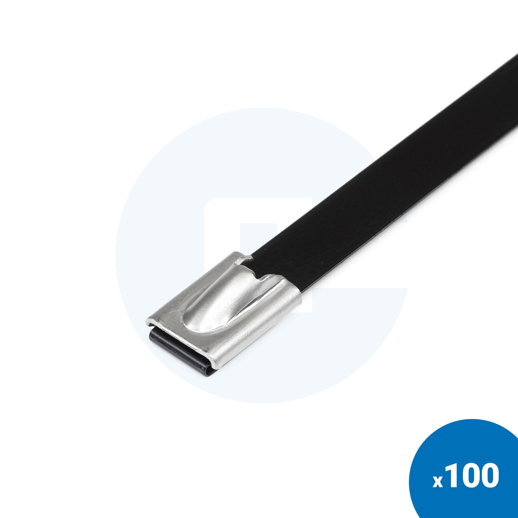 Coated Stainless Steel Cable Ties - Pack of 100