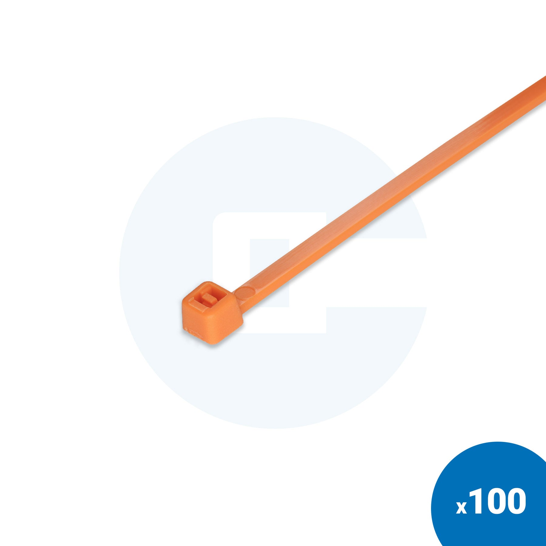 Orange Cable Ties - Pack of 100