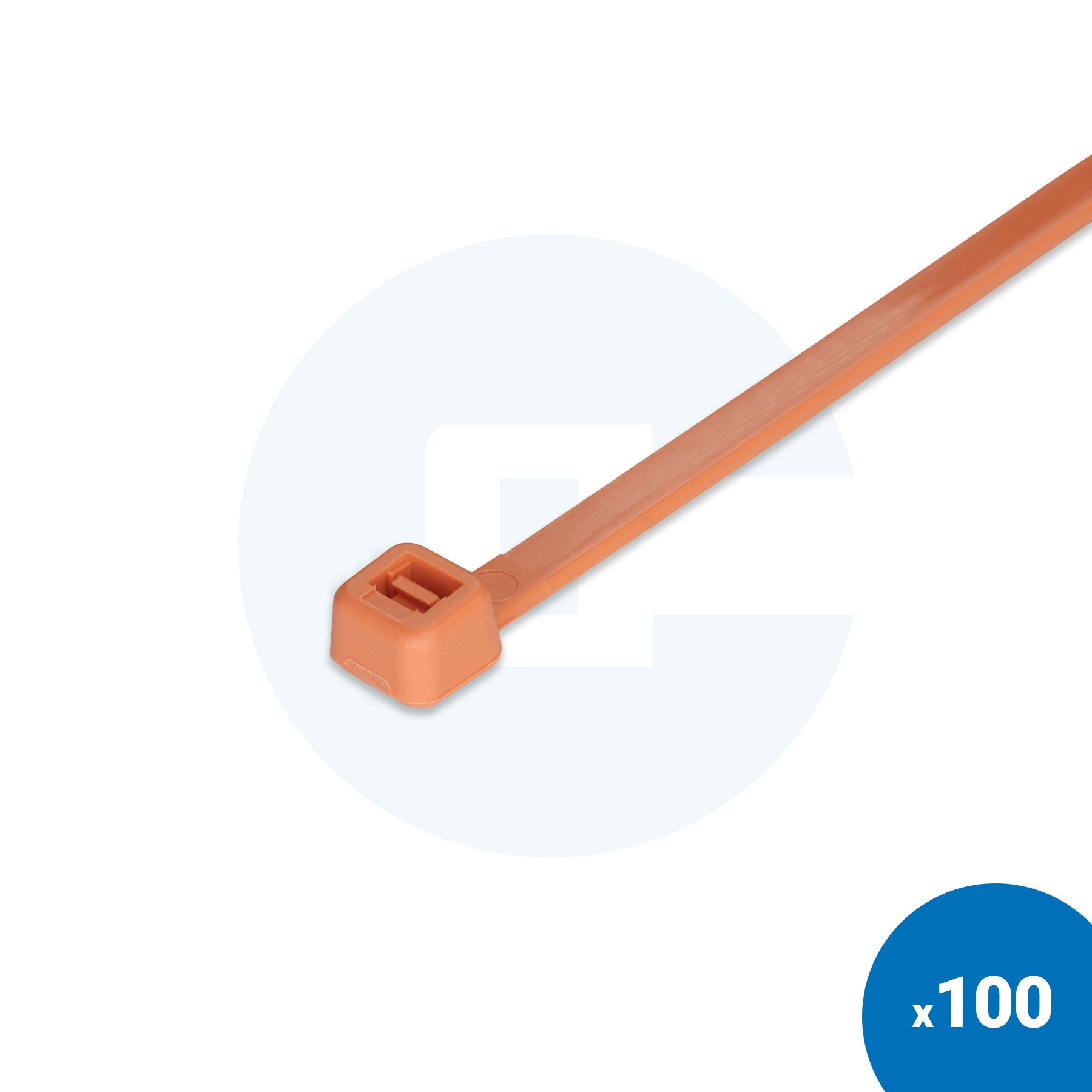 Orange Cable Ties - Pack of 100