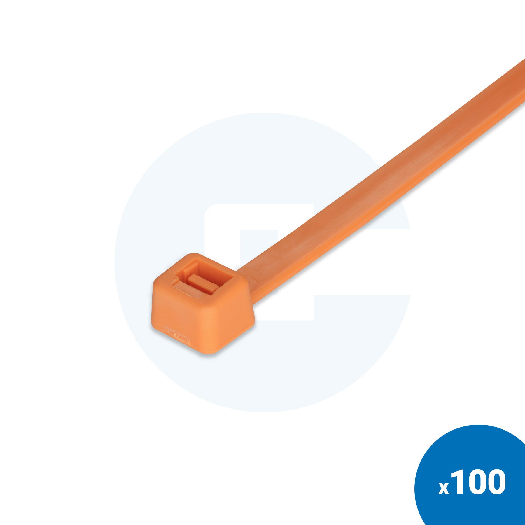 Orange Cable Ties - Pack of 100