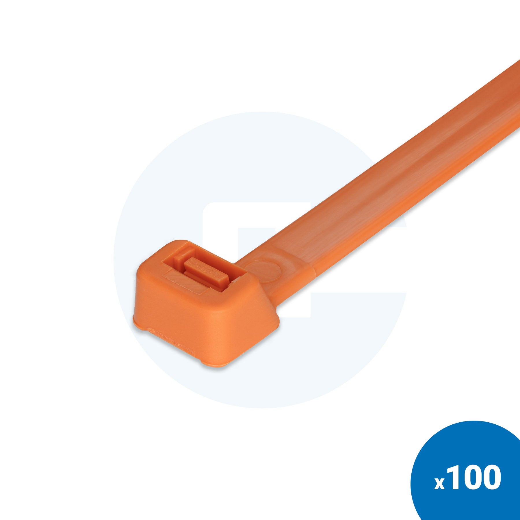 Orange Cable Ties - Pack of 100