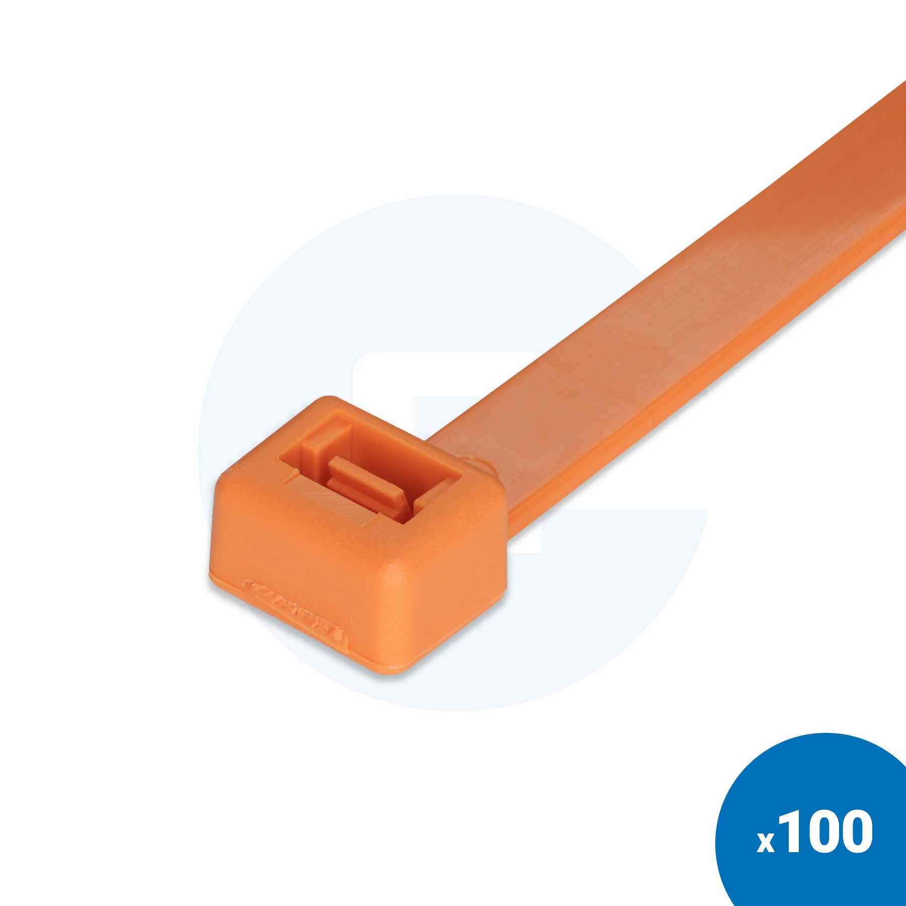 Orange Cable Ties - Pack of 100