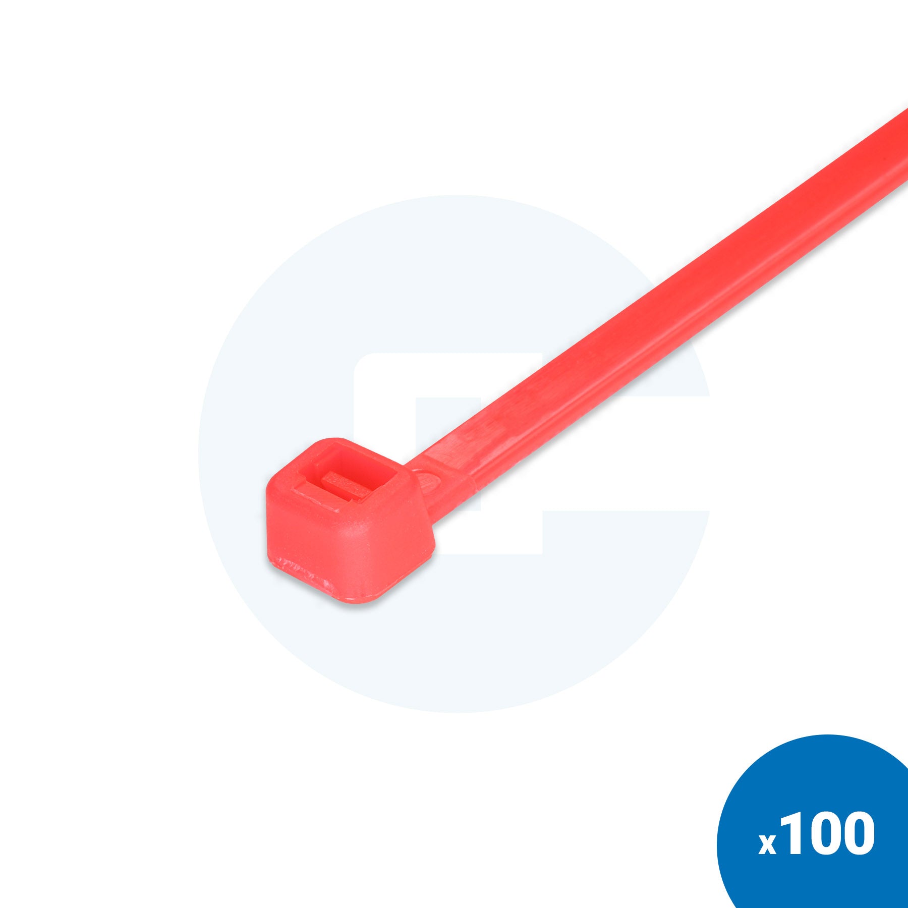 Fluorescent Pink Cable Ties - Pack of 100