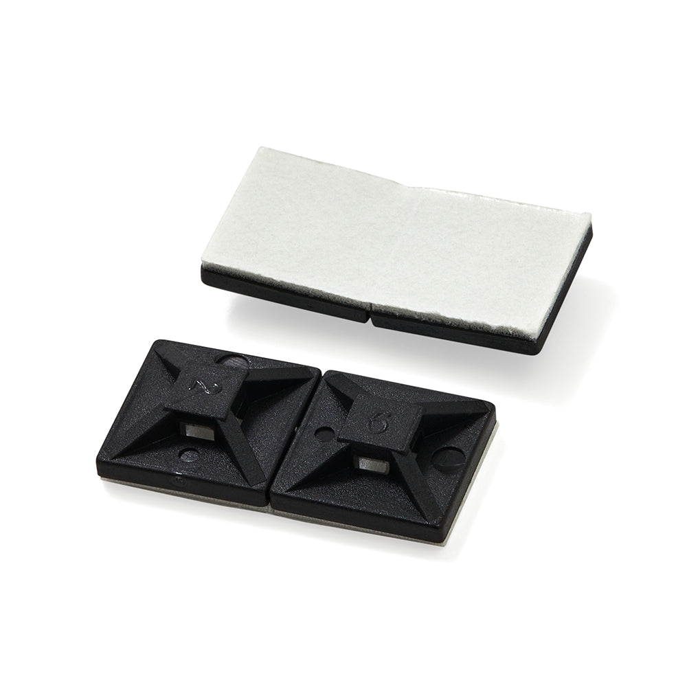 Cable Base Self-Adhesive Cable Tie Bases - Pack of 100
