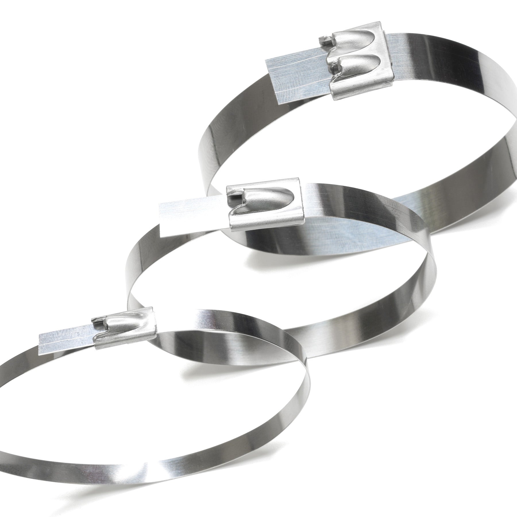 large metal cable ties