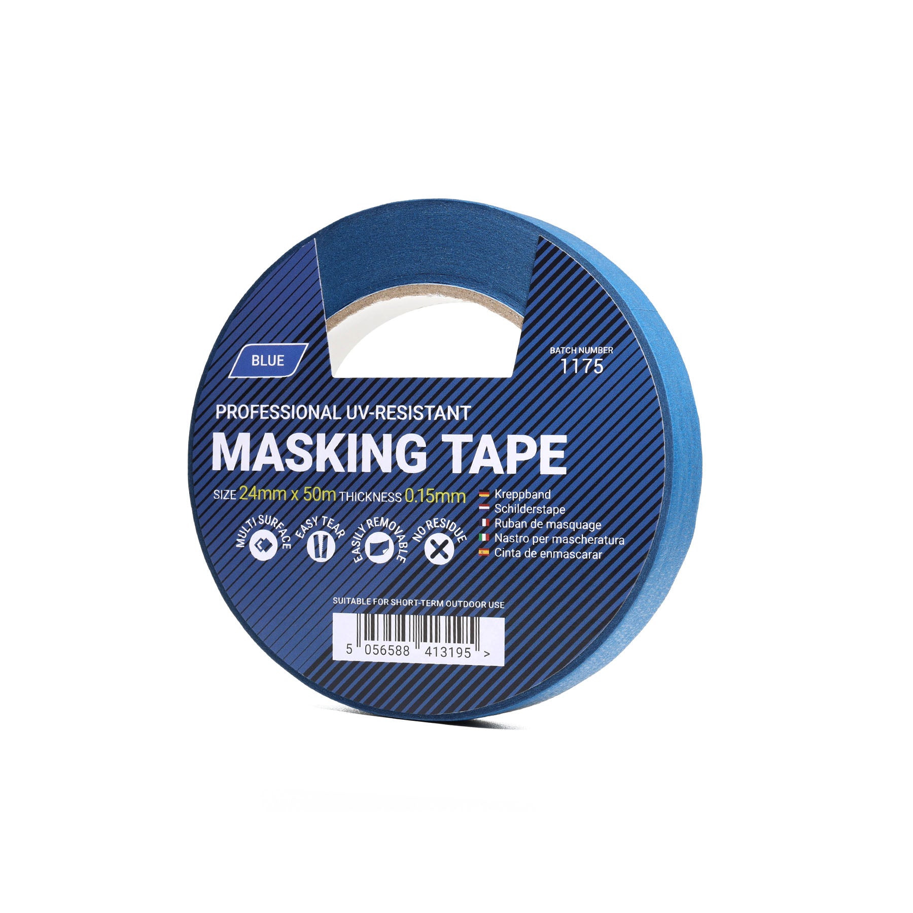 UV-Resistant Masking Tape - 24 mm x 50 m Roll