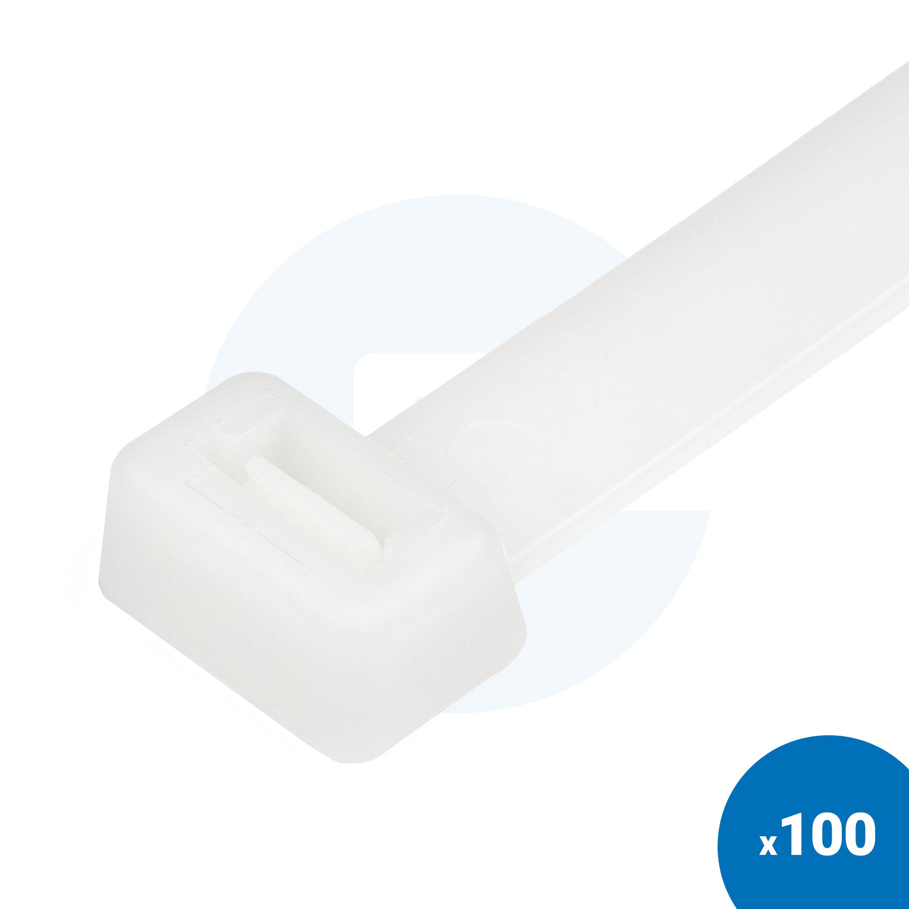 Natural White Cable Ties - Pack of 100